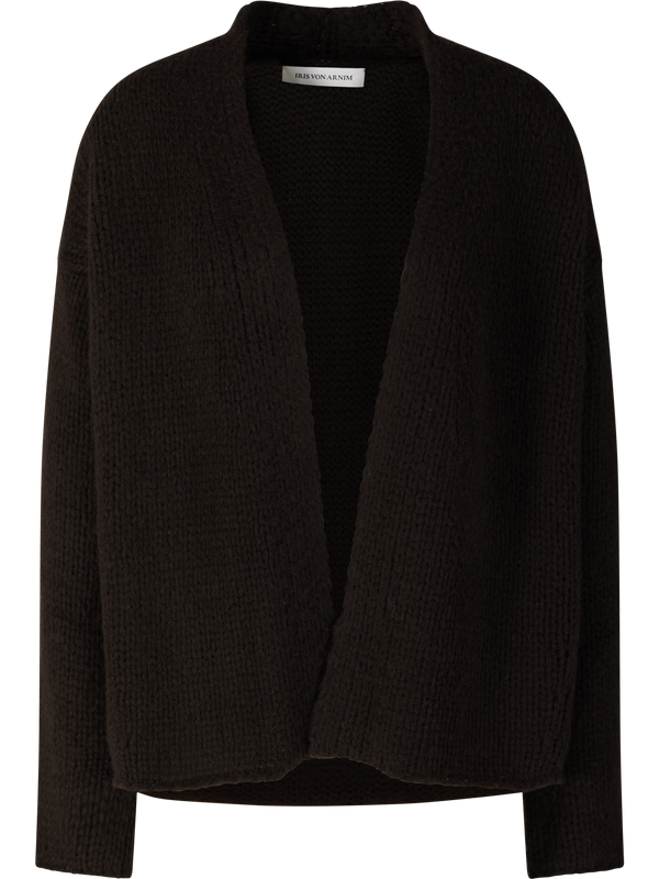 Cashmere-Seidenstrickjacke 'Jera' Schokolade