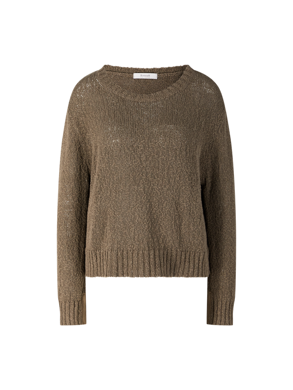 Jumper with round neckline