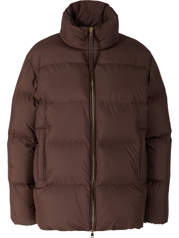 'Vivantesse' quilted down jacket brown