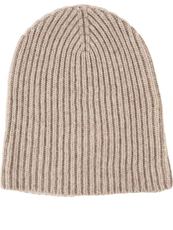 'Lovat' cashmere beanie – brown