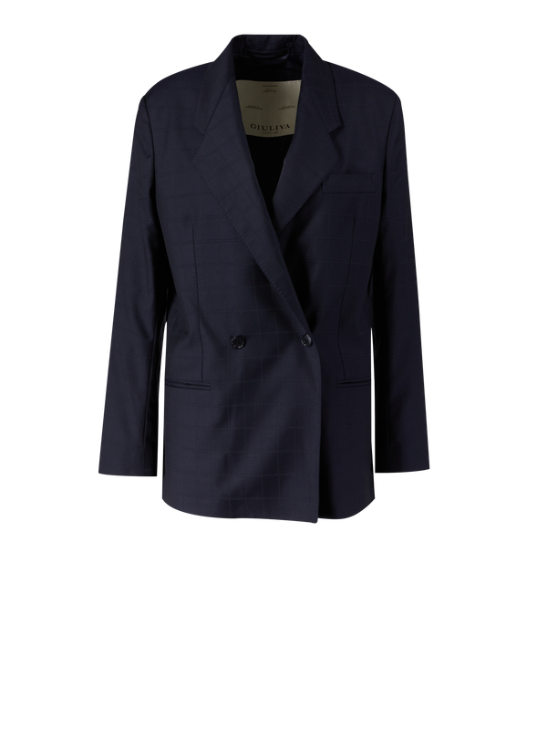 Wollblazer 'Anna' Marineblau