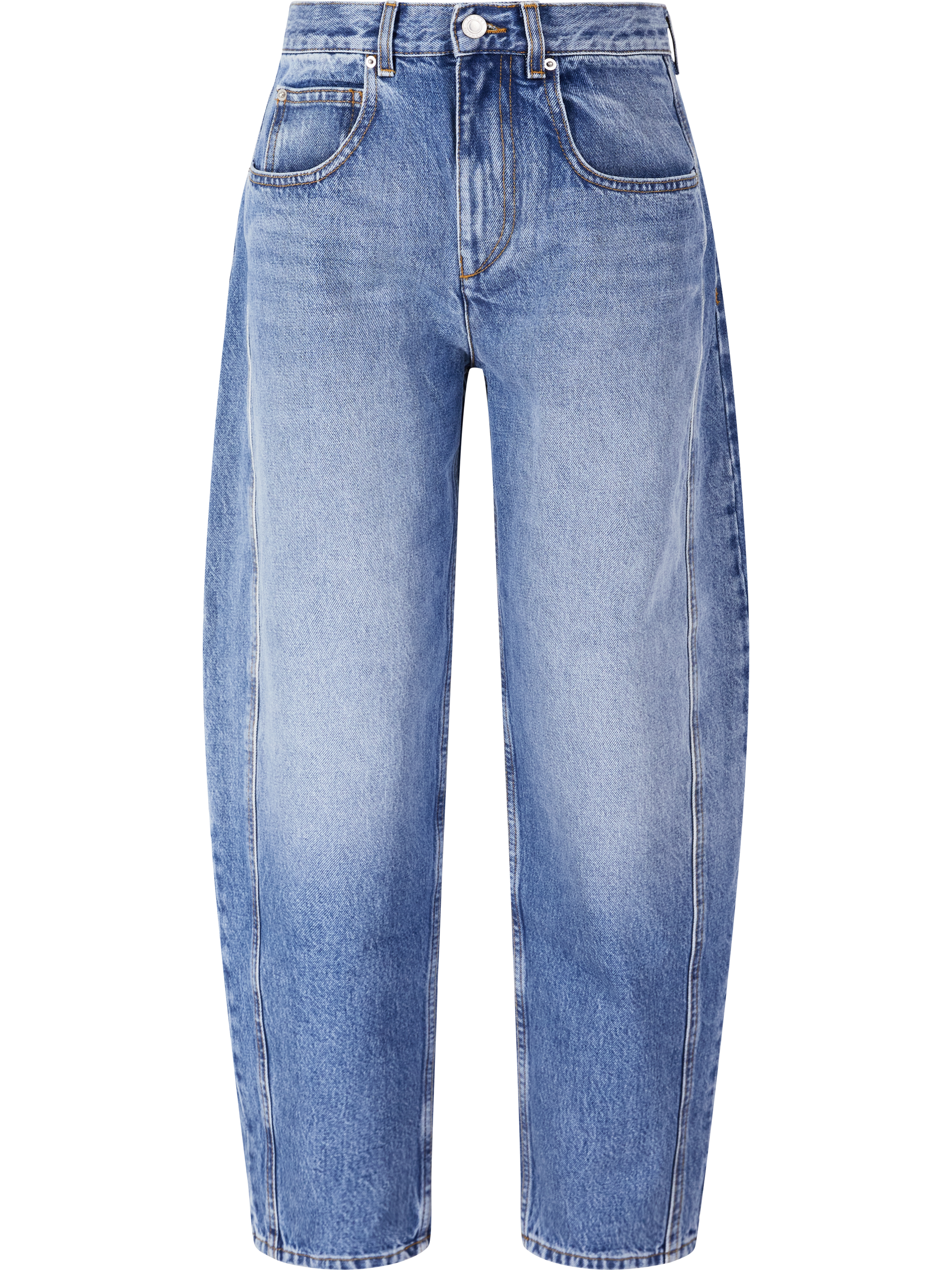 Barrel-Jeans 'Oriane' Hellblau 