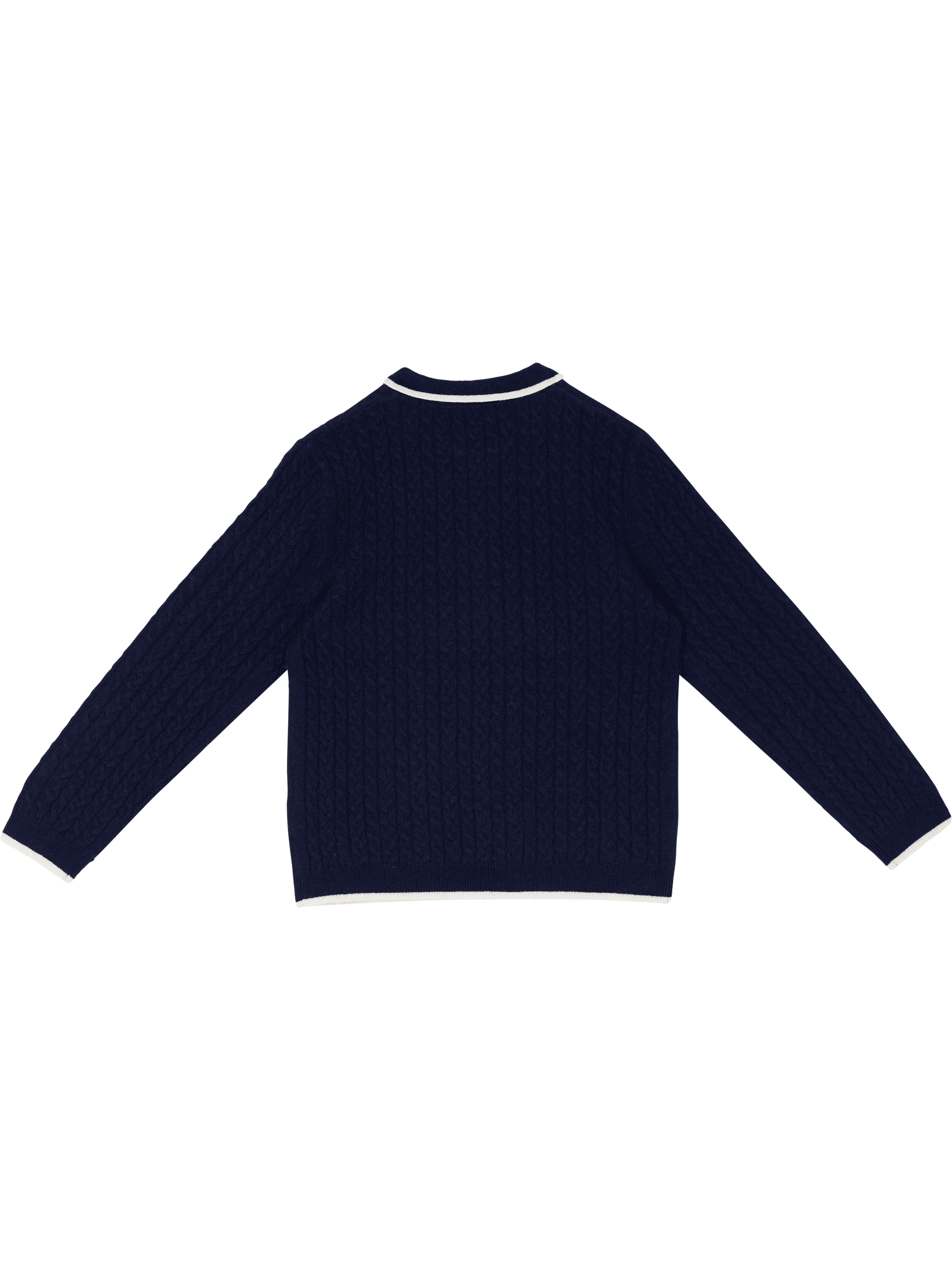 Tartine et Chocolat Wollpullover mit Zopfmuster Marineblau – UNGER.DE