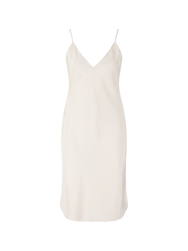 Seidenkleid 'Tirana' Alabaster