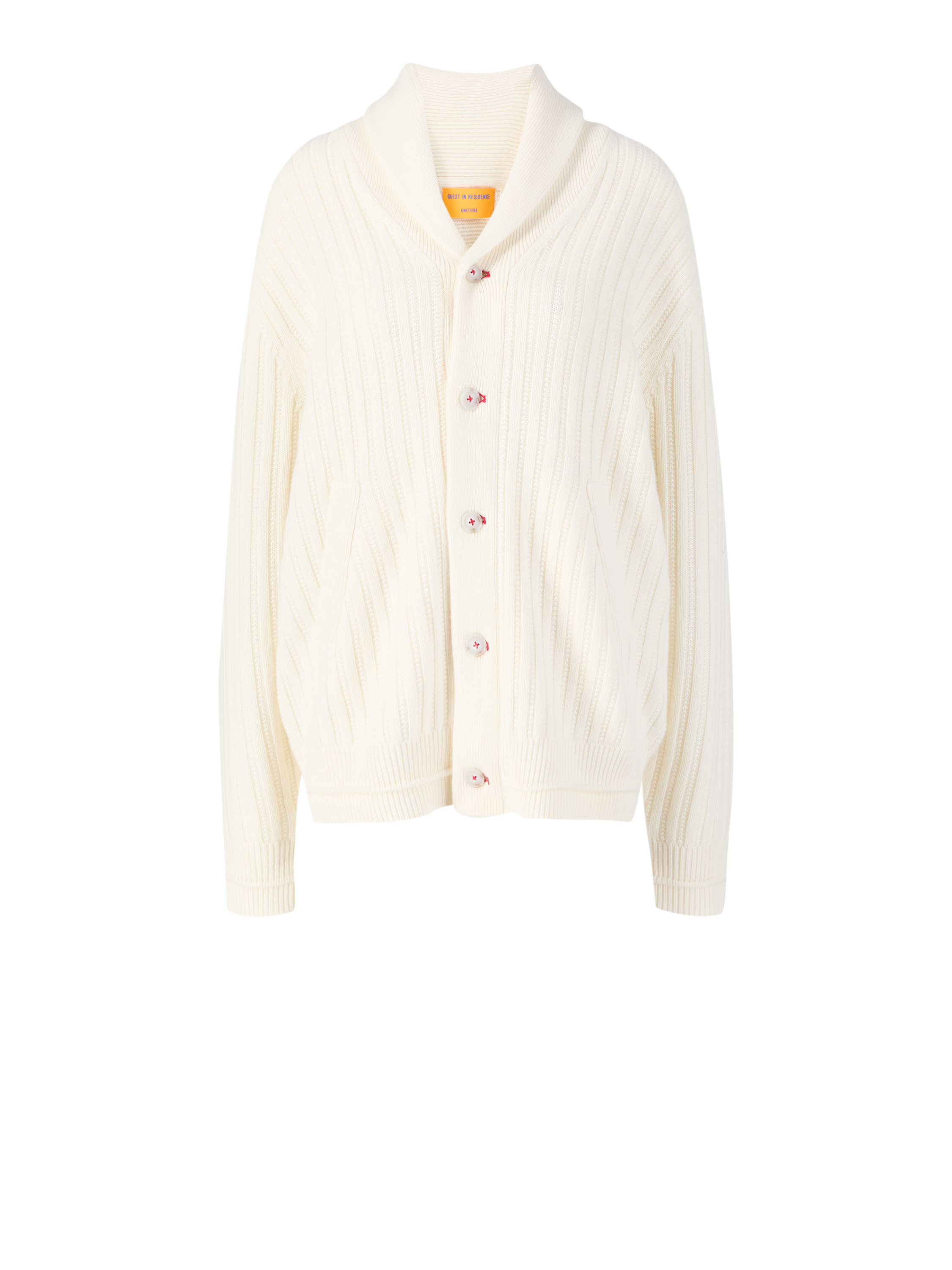 Woll-Cashmere-Strickjacke 'Varsity' Crème