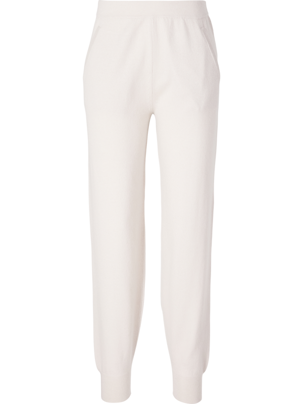 Cashmere knitted trousers greige