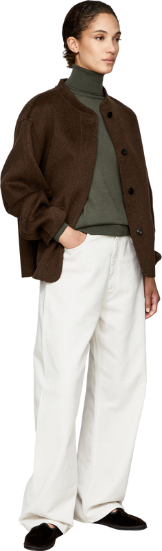 Wool, cashmere and silk jumper with a roll neck – Thyme