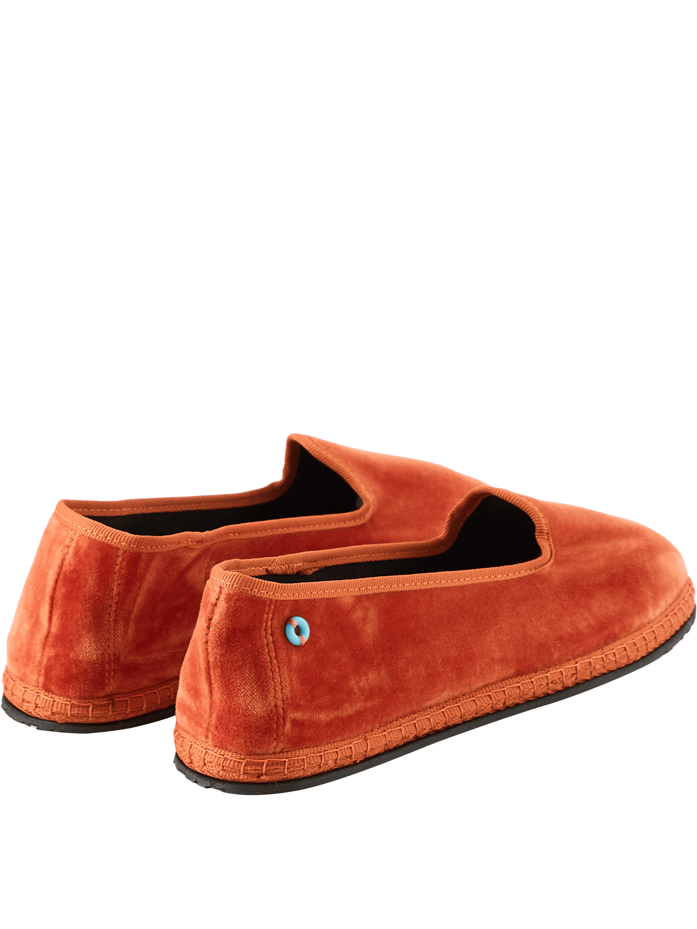 Piedàterre Venezia Slipper 'Modigliani' aus Samt Ruggine, Detailansicht – UNGER.DE