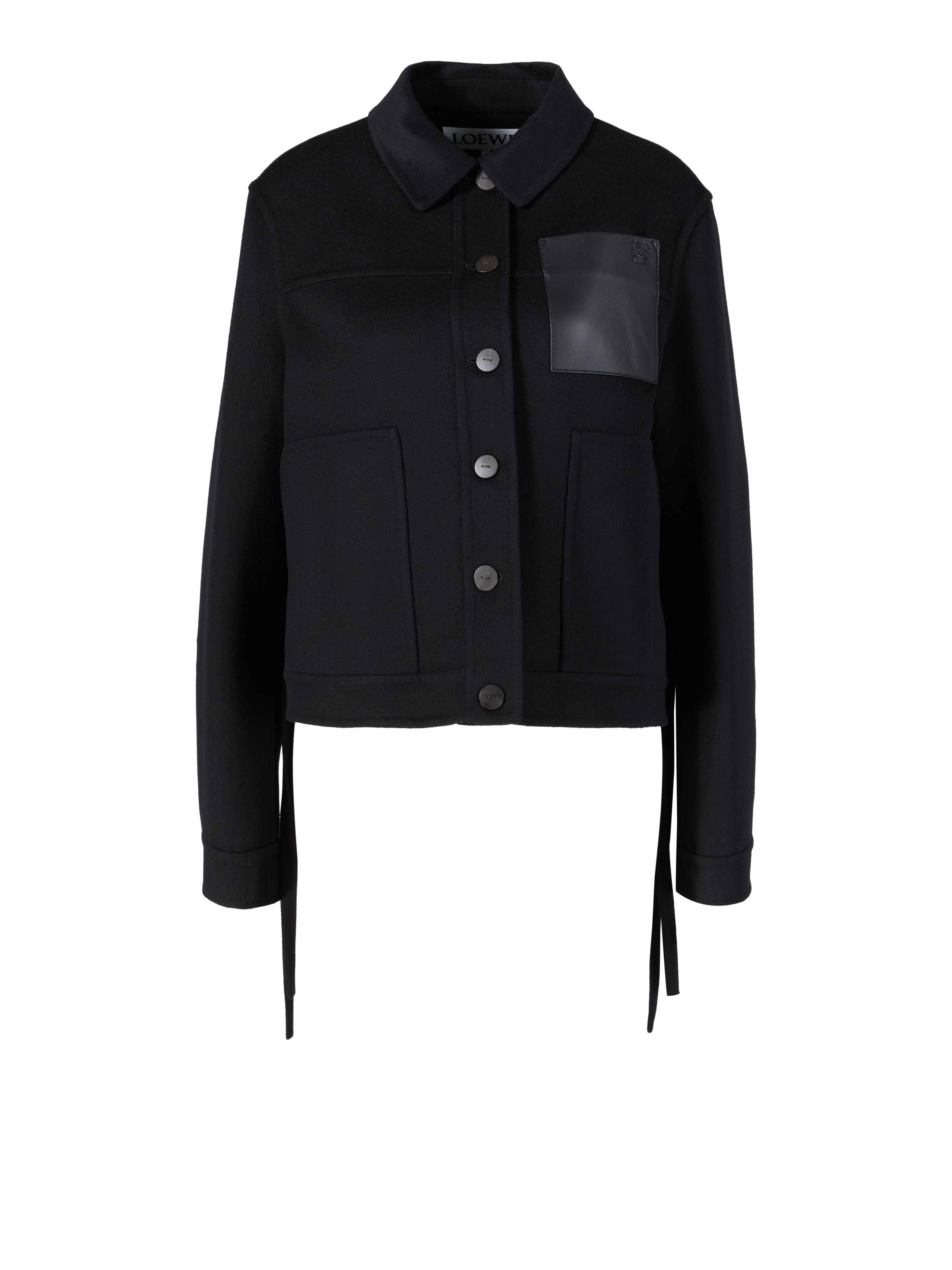 Wolljacke in Schwarz