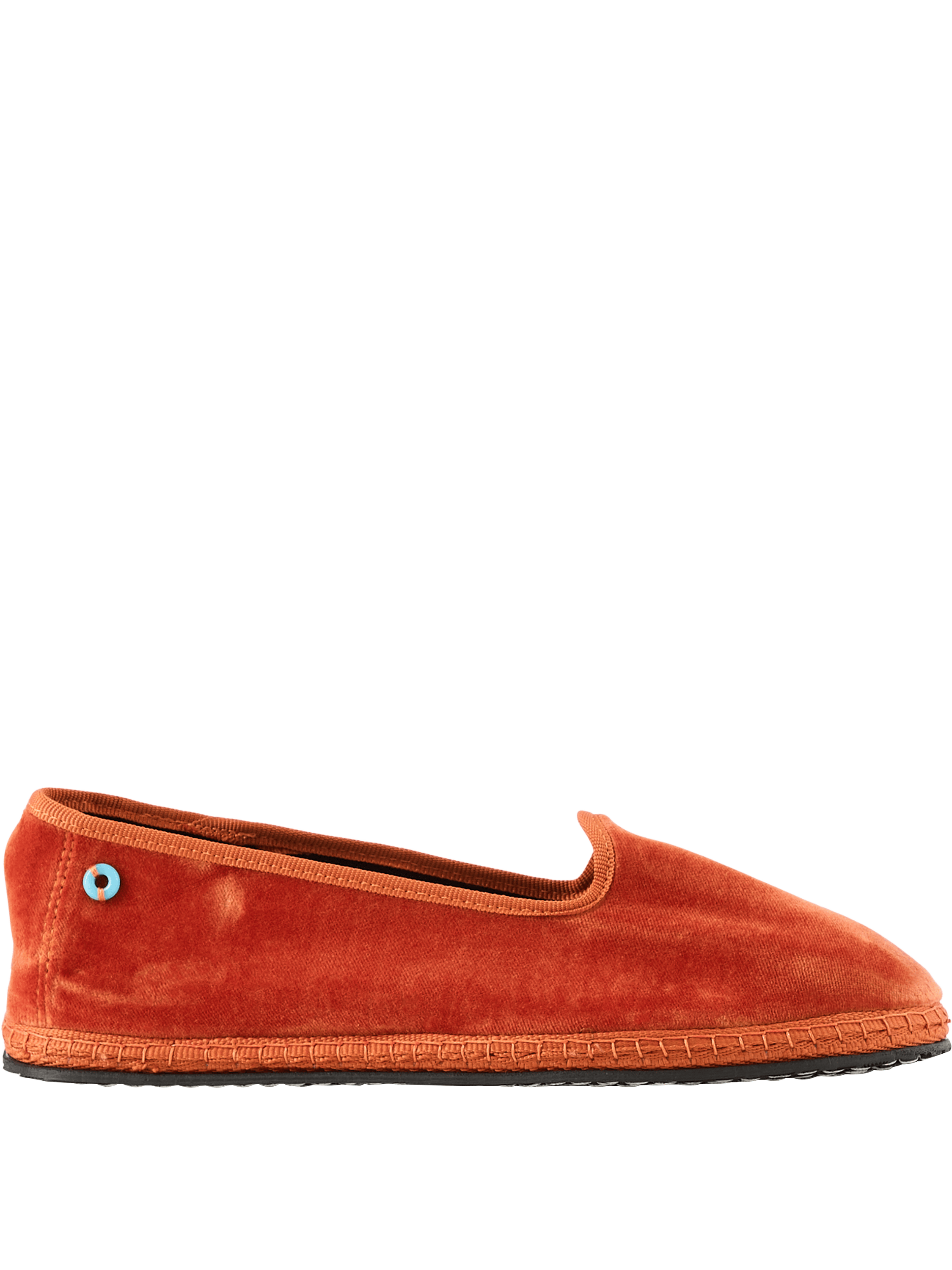 Piedàterre Venezia Slipper 'Modigliani' aus Samt Ruggine, Produktansicht – UNGER.DE