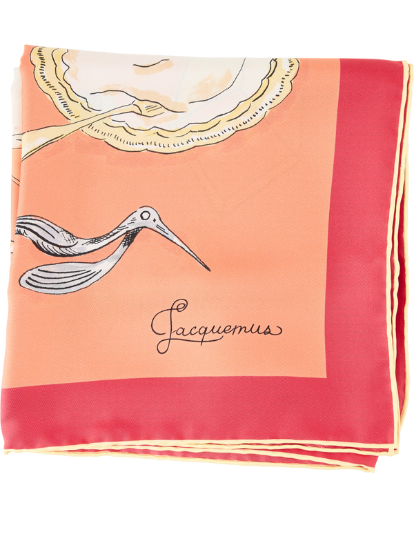 Seidenschal 'Le Grand Foulard Cocktail' Orange