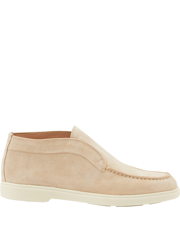Loafer aus Veloursleder Beige