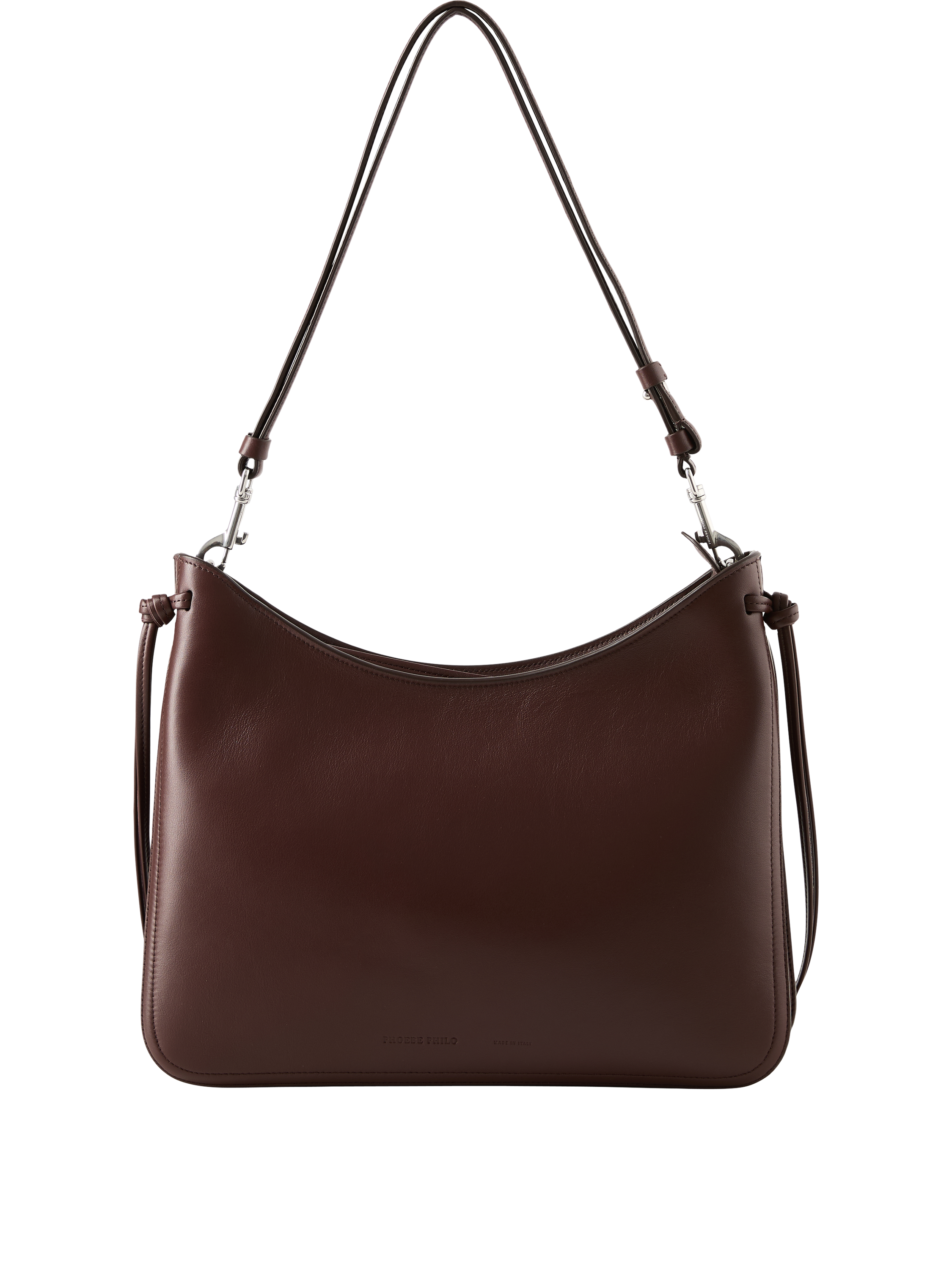 Phoebe Philo Schultertasche 'Gig Medium' Bordeaux, Rückansicht – UNGER.DE