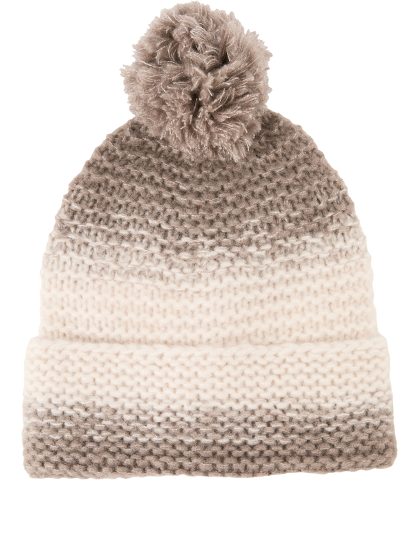 Cashmere-Seidenmütze 'Jubilea Degradé' Alabaster/Taupe