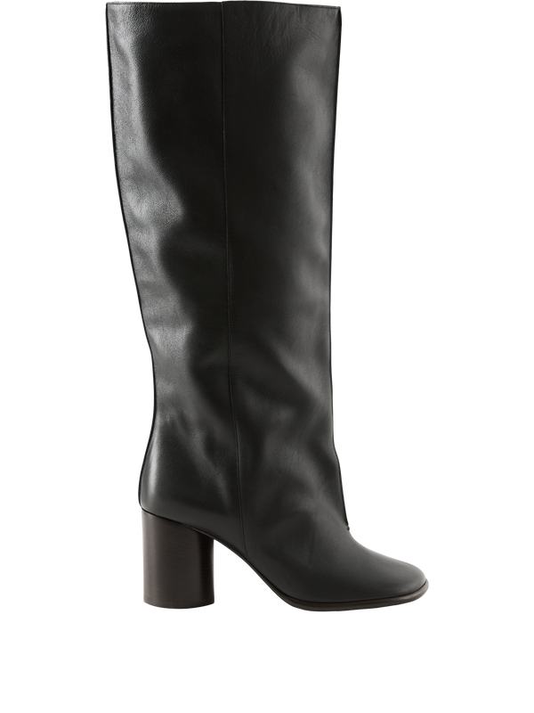 Stiefel 'Crease' aus Kalbsleder Schwarz
