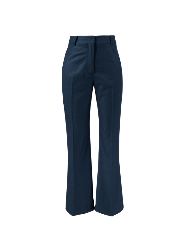 Stoffhose 'Wool Flannel' Marineblau
