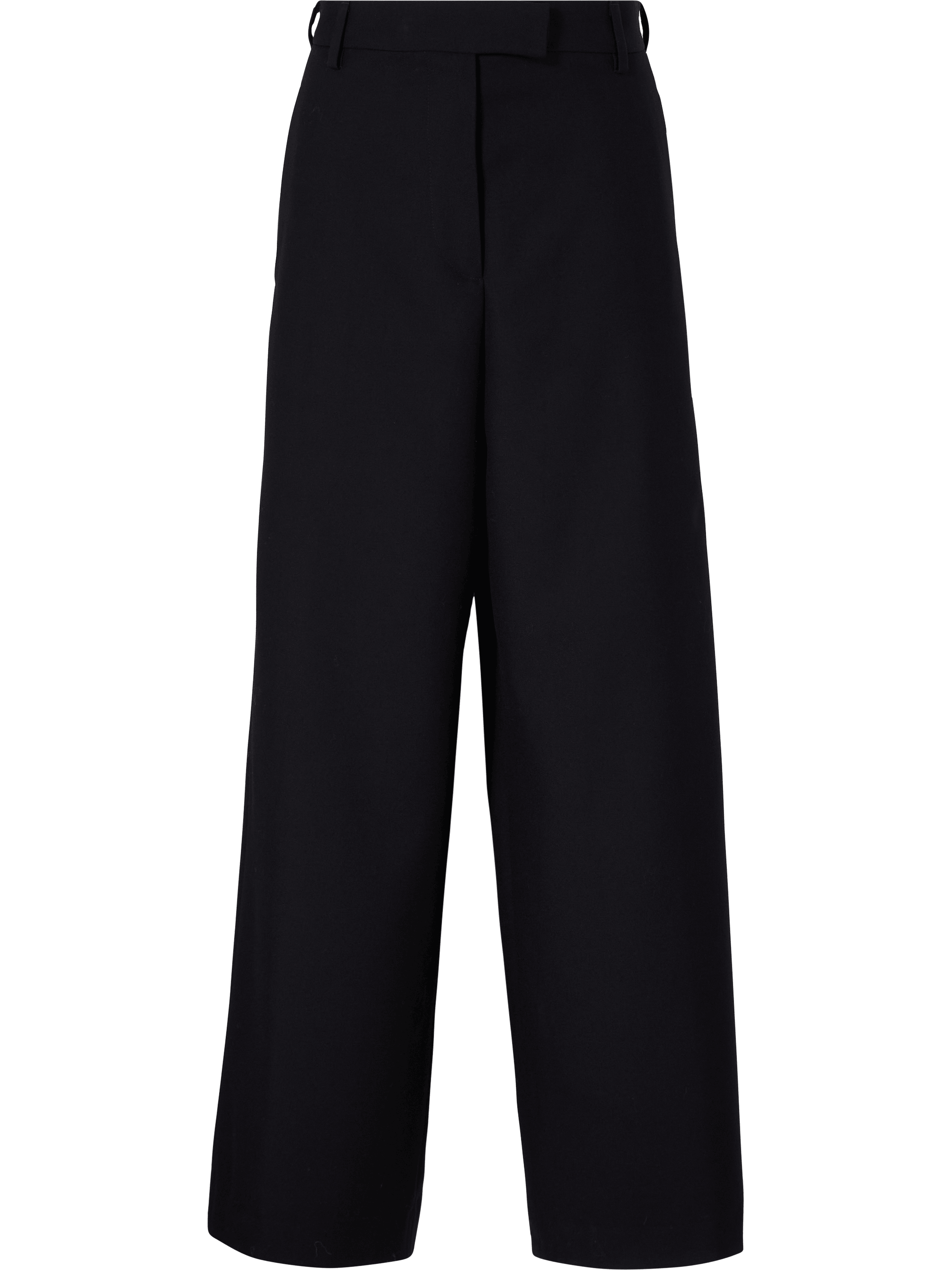 'Penn' Wide-leg wool trousers black