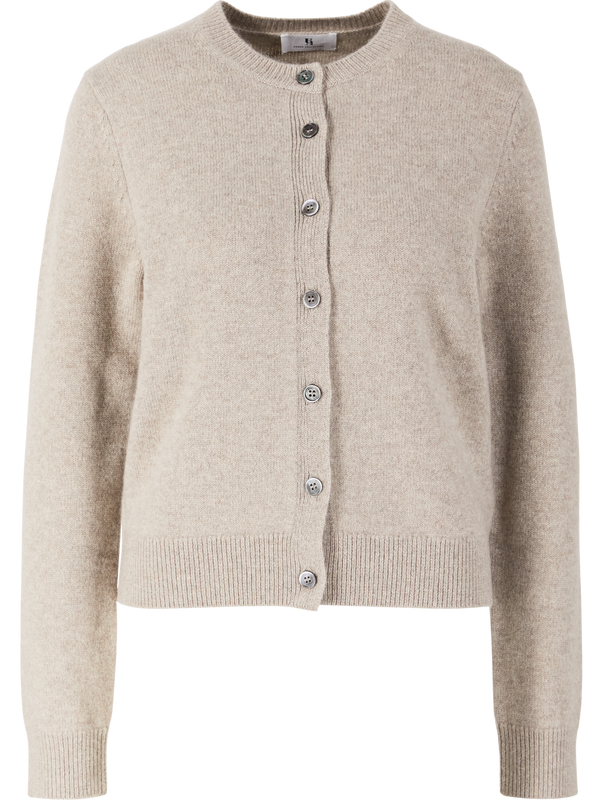 Cropped Cashmere-Strickjacke Hazel