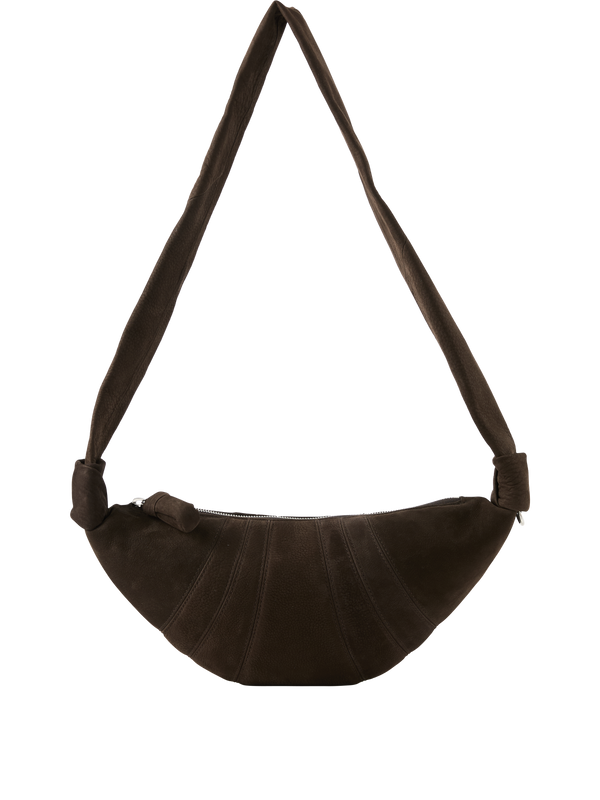 'Croissant Small' Shoulder Bag – Dark Brown