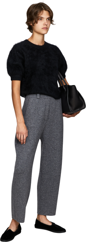 Gebürsteter Cashmere-Pullover 'Juniper' Black