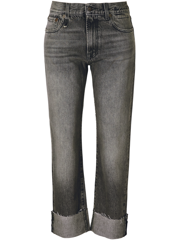 Cropped Jeans 'Romeo' Schwarz