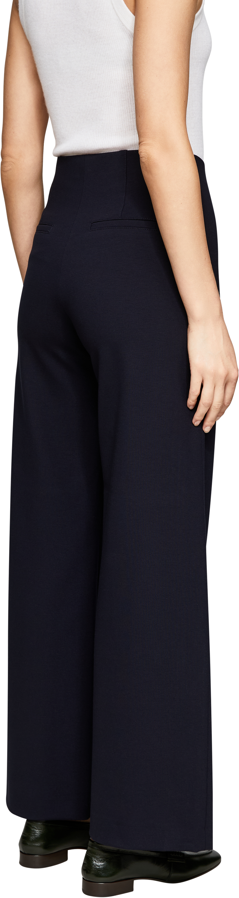 Seductive Stoffhose 'Kimberly' Marineblau, Rückansicht – UNGER.DE