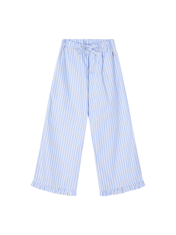 Gestreifte Hose 'Sia' Hellblau