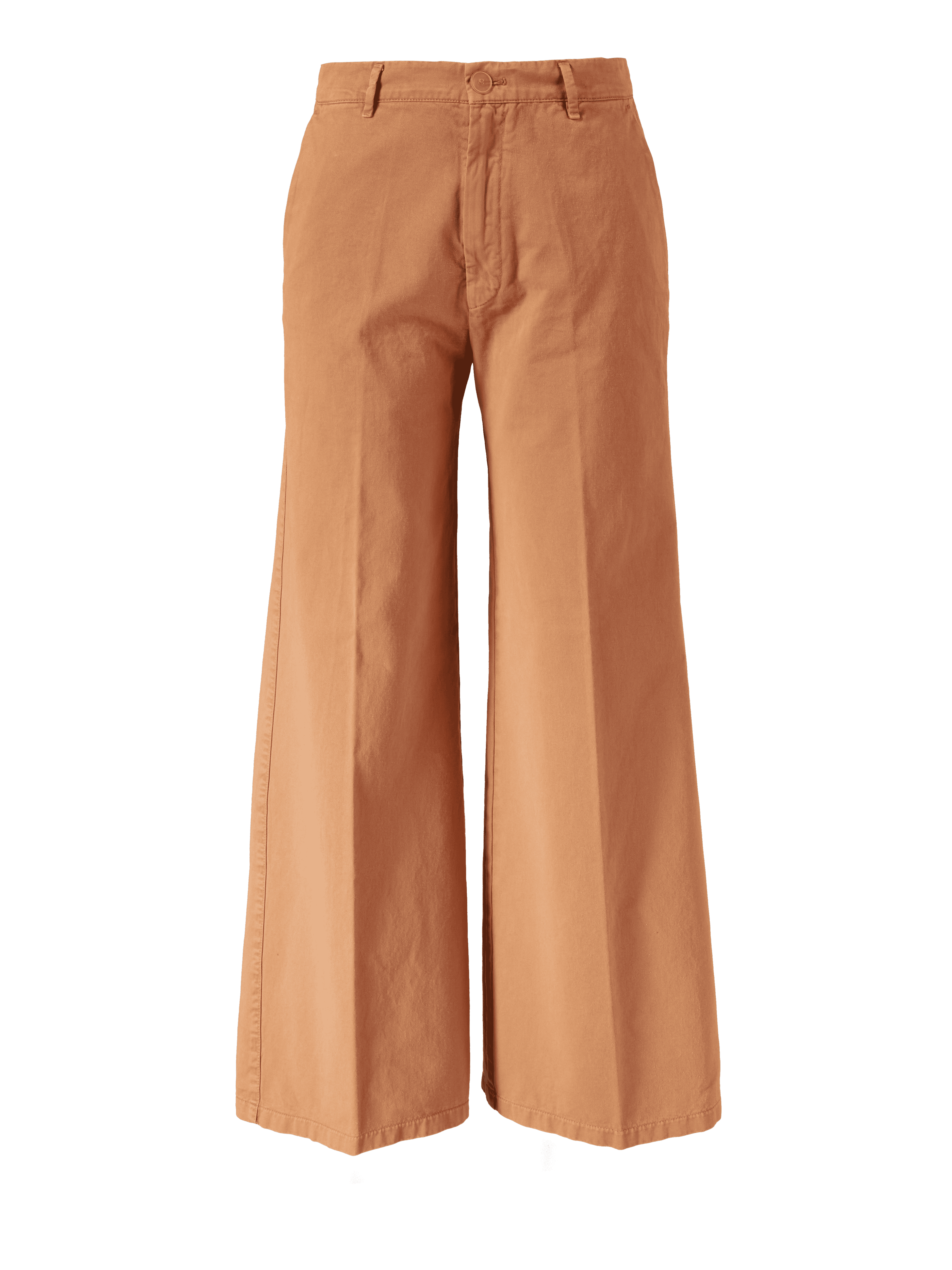 Wide-Leg Stoffhose Orange