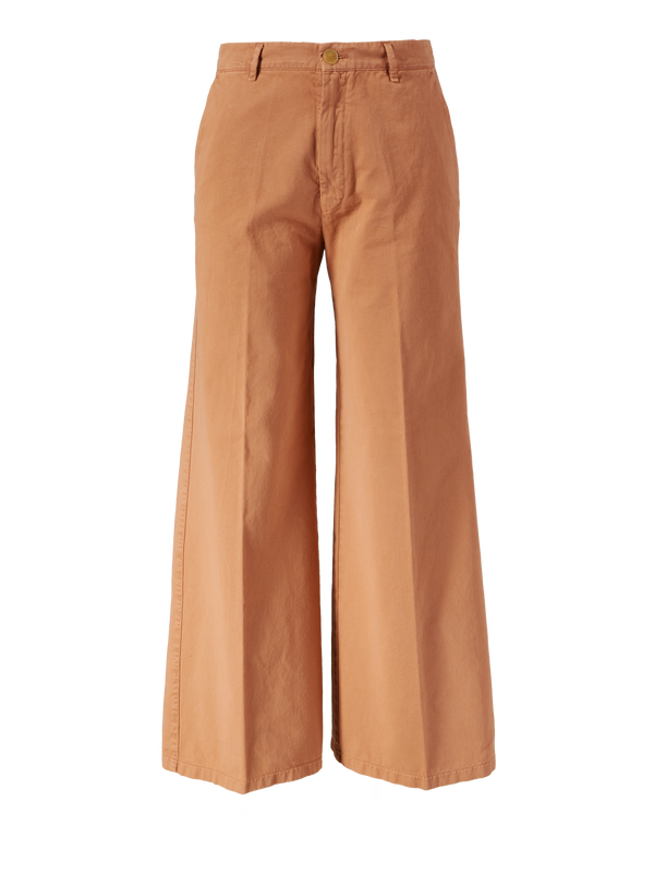Wide-Leg Stoffhose Orange