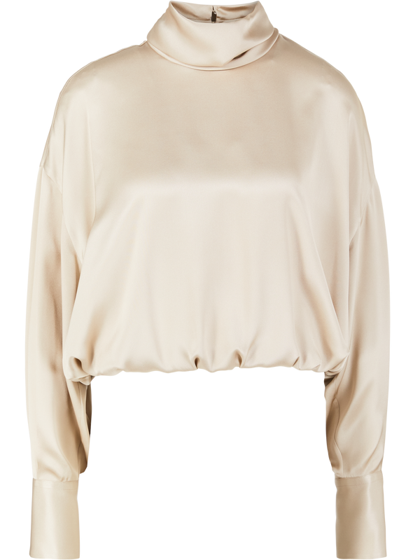 Cream silk blouse
