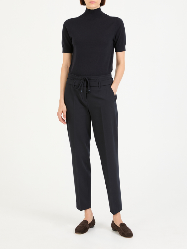 Stoffhose 'Karen' Marineblau