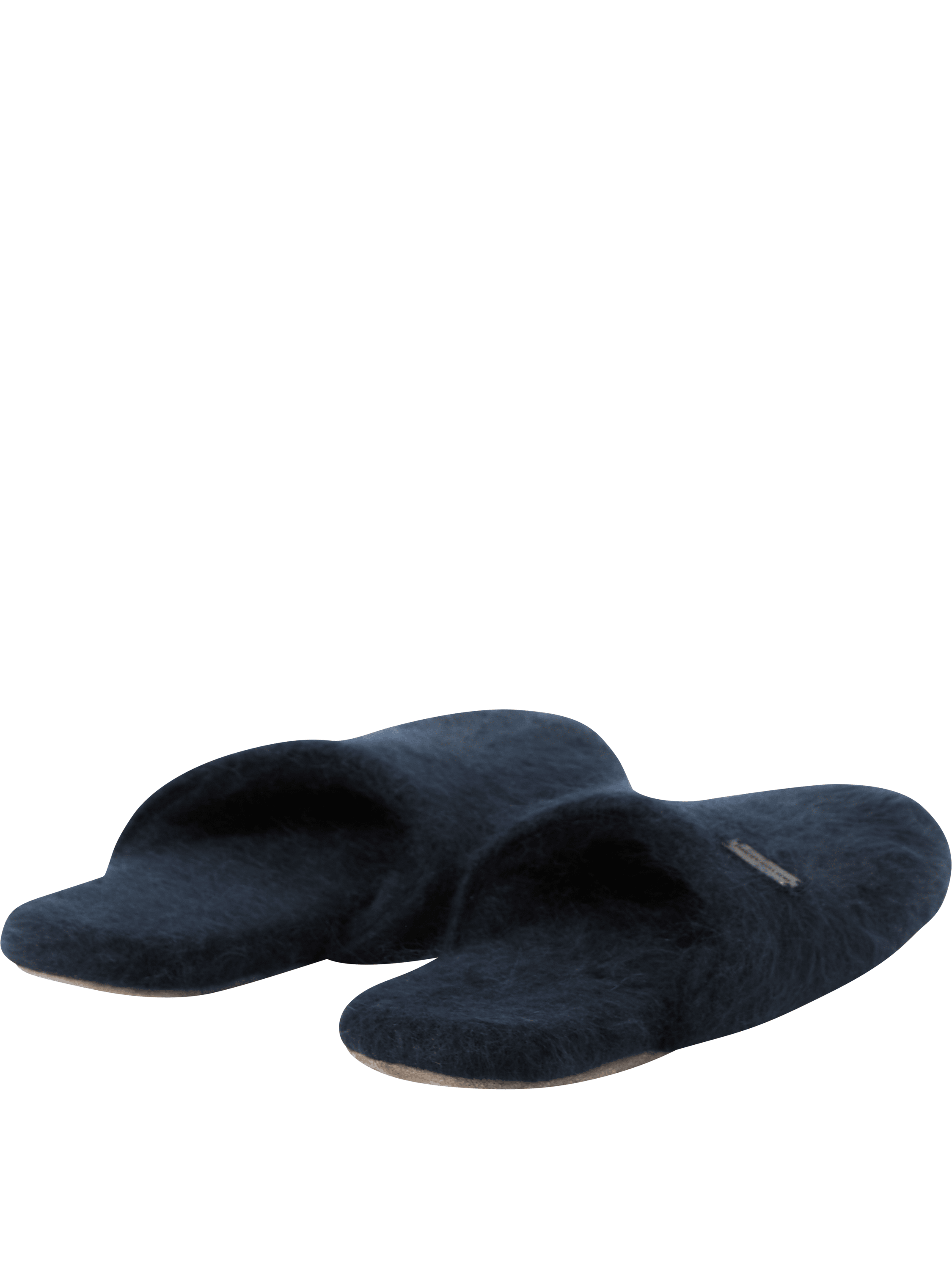 Iris von Arnim Hausschuhe 'Darika' aus gebürstetem Cashmere Navy, Detail view – UNGER.DE