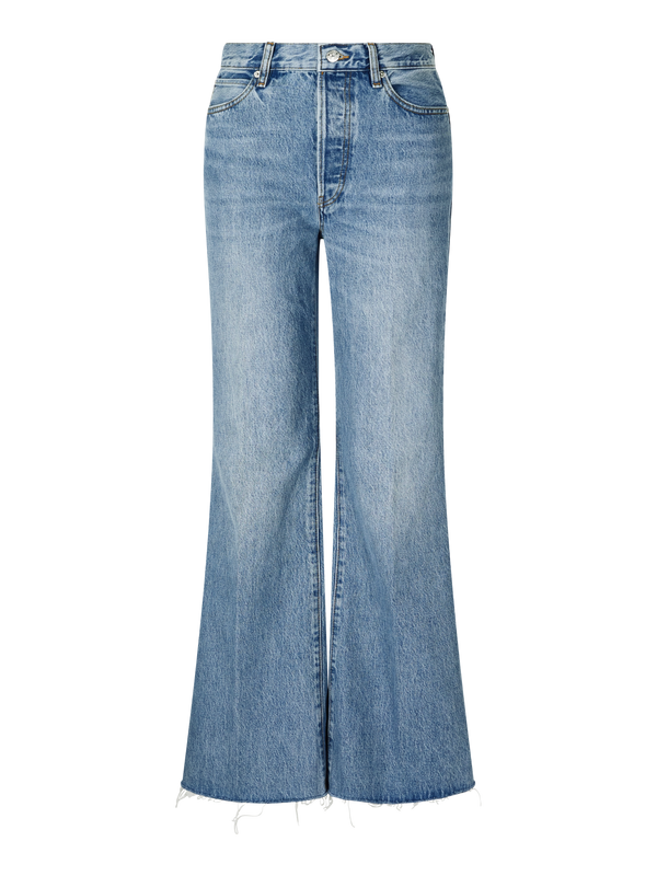 'The Lax' Mid-Blue Wide-Leg Jeans