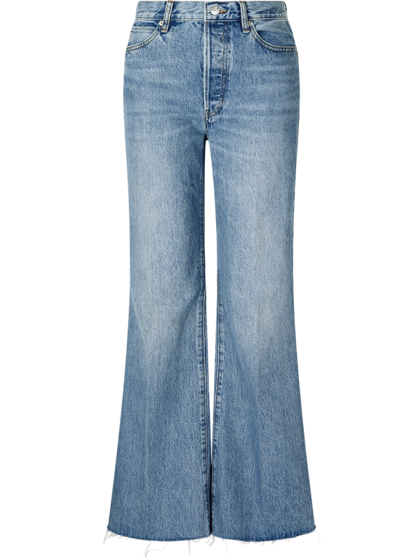 Wide-Leg Jeans 'The Lax' Mittelblau