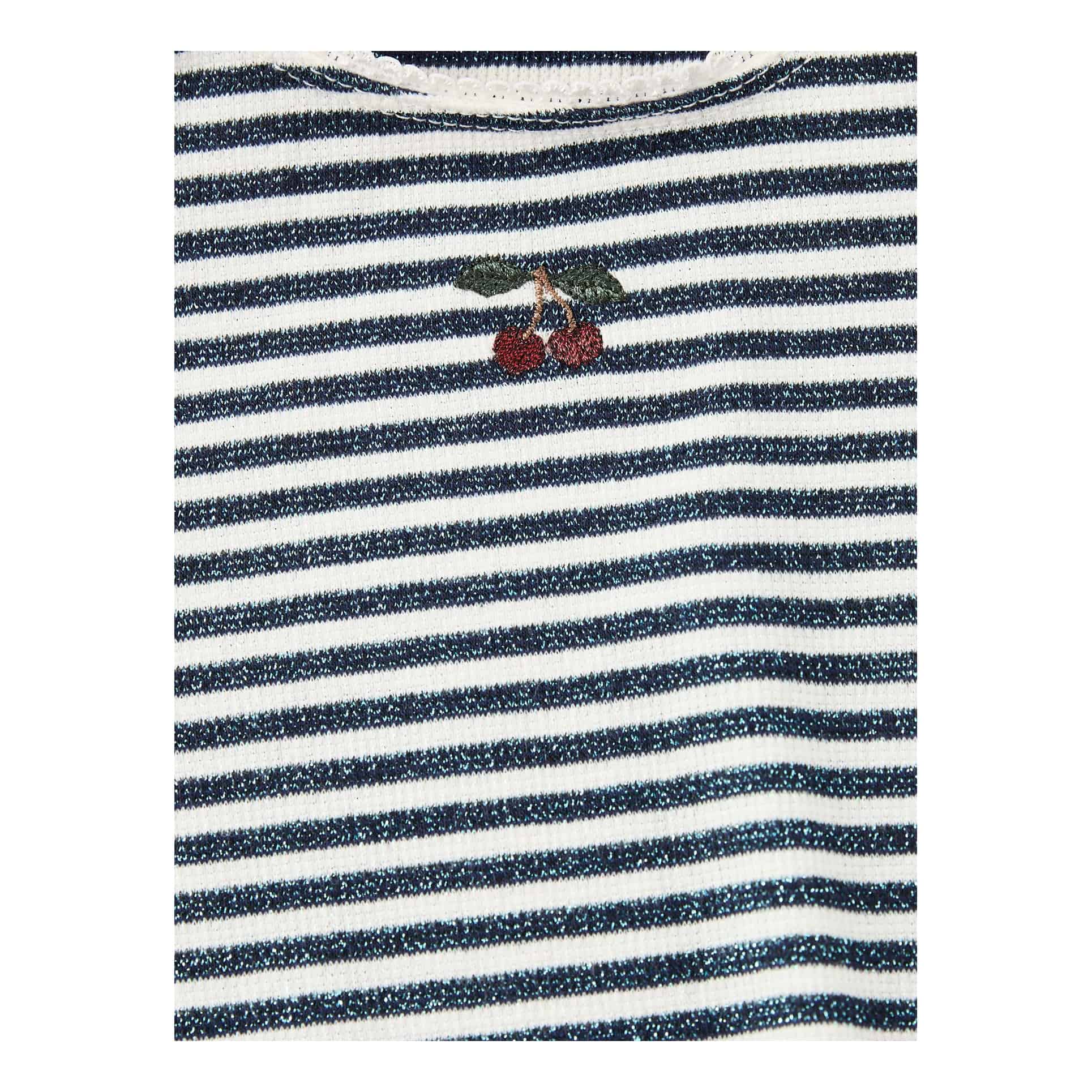 konges slojd Gestreiftes Langarmshirt Blau, Frontansicht – UNGER.DE