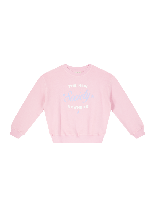 Sweatshirt 'Molly' mit Logo-Print Rosa