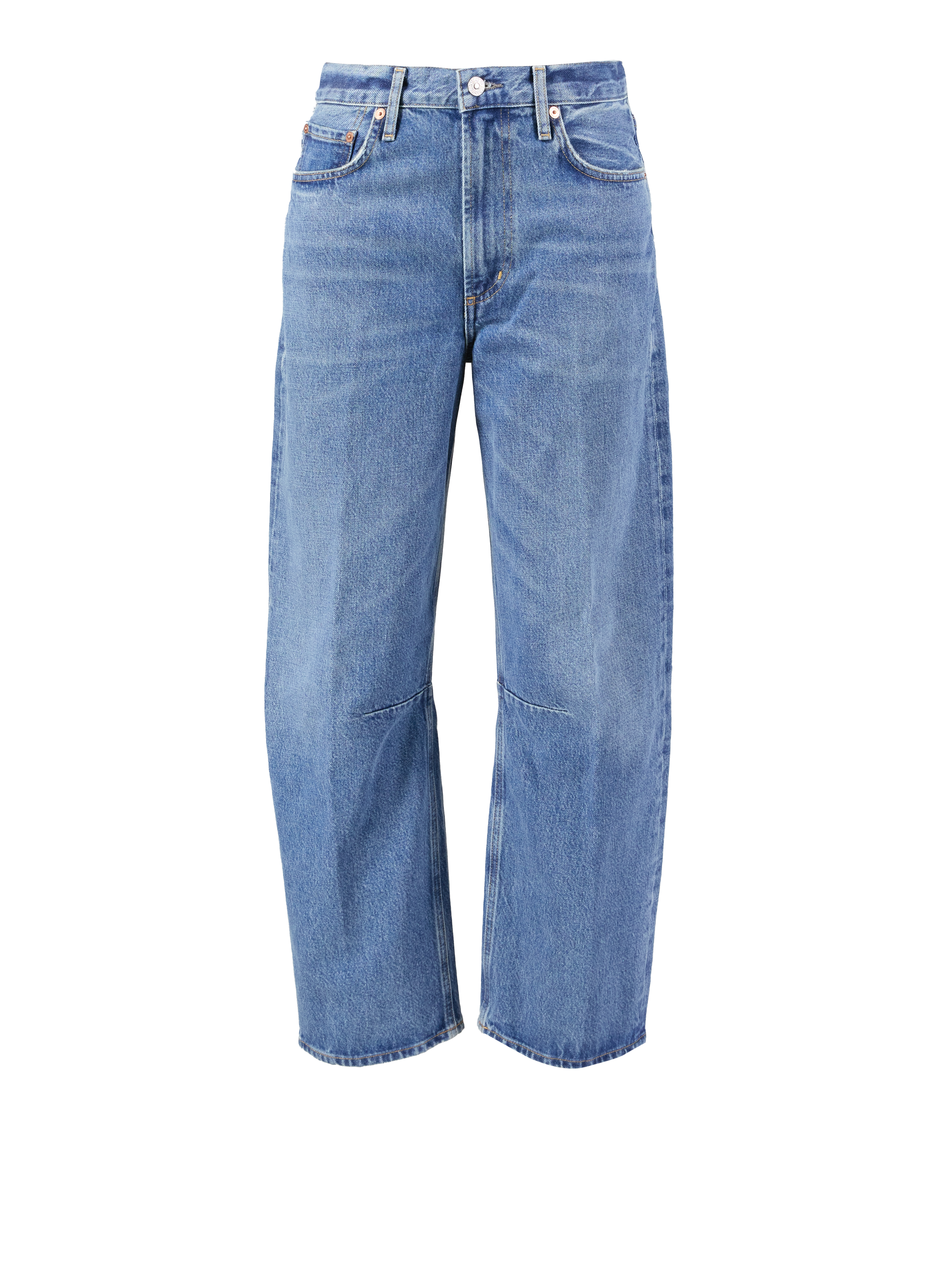 Wide-Leg Jeans 'Miro' Mittelblau