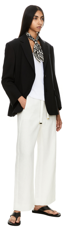 Leinenhose 'Amedea' Weiß