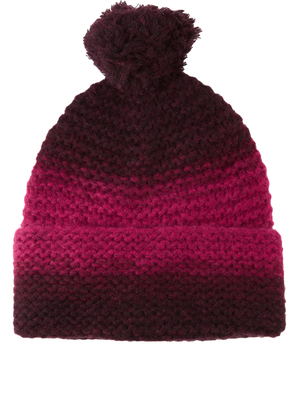 Cashmere-Seidenmütze 'Jubilea Degradé' Burgundy/Rubin