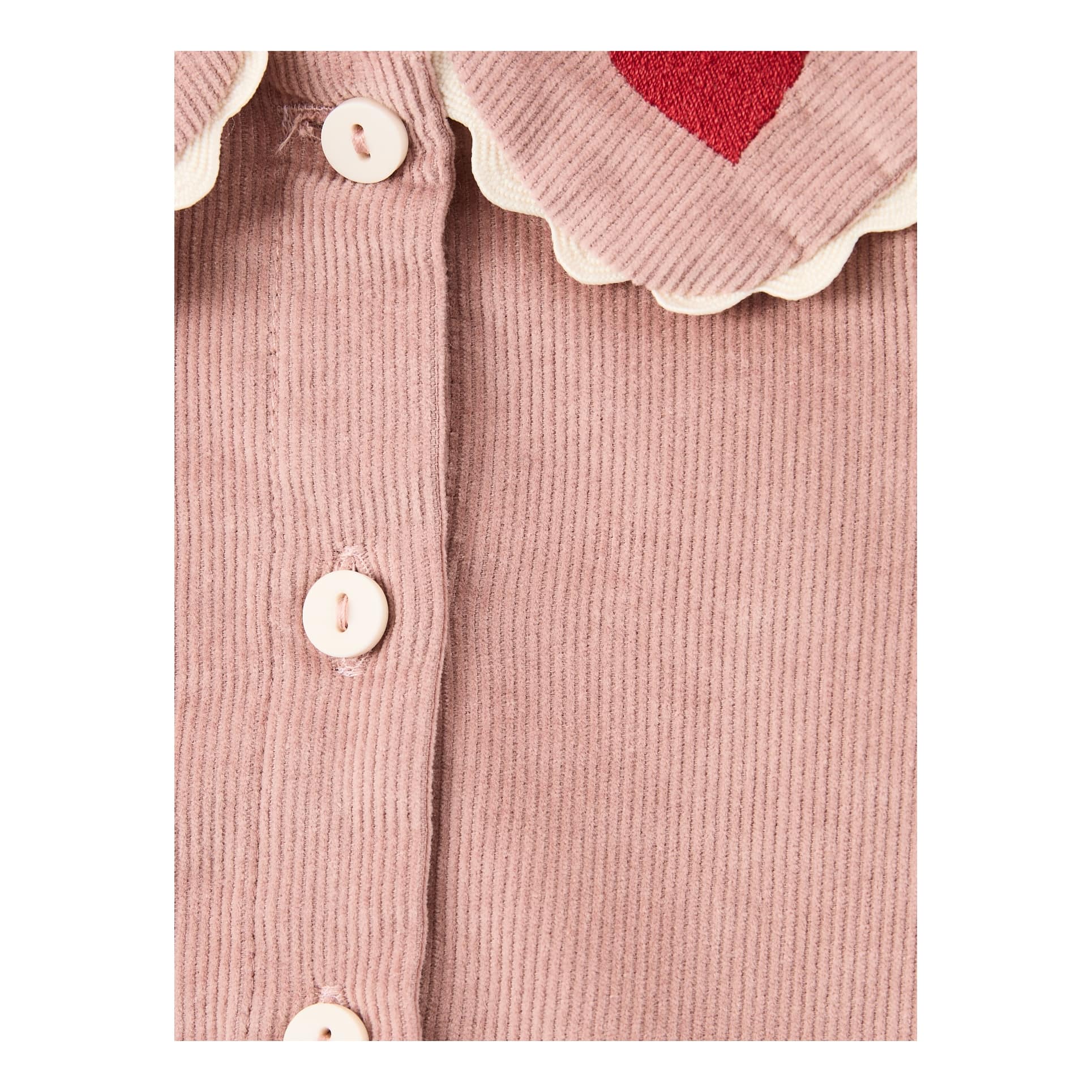 Mipounet Cordkleid 'Géraldine' Rosé, Frontansicht – UNGER.DE