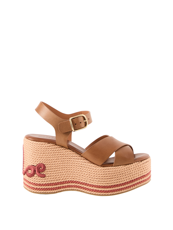 Sandalen 'Sand' mit Keilabsatz Woodrose