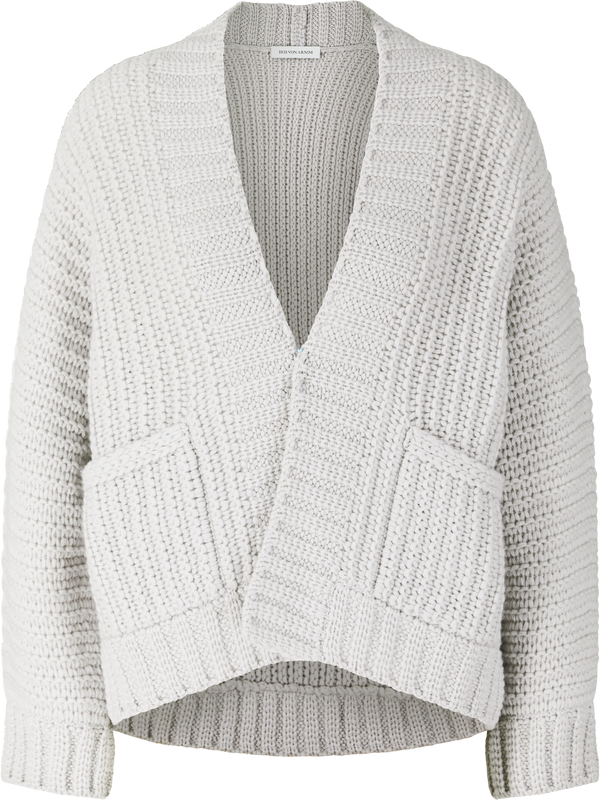 Cashmere-Strickjacke 'Rosanna' Kreide