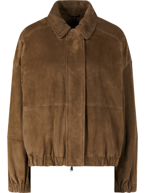 Lamb suede jacket khaki
