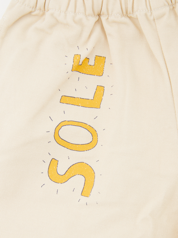 Baumwollhose 'Artsy Tree' Beige