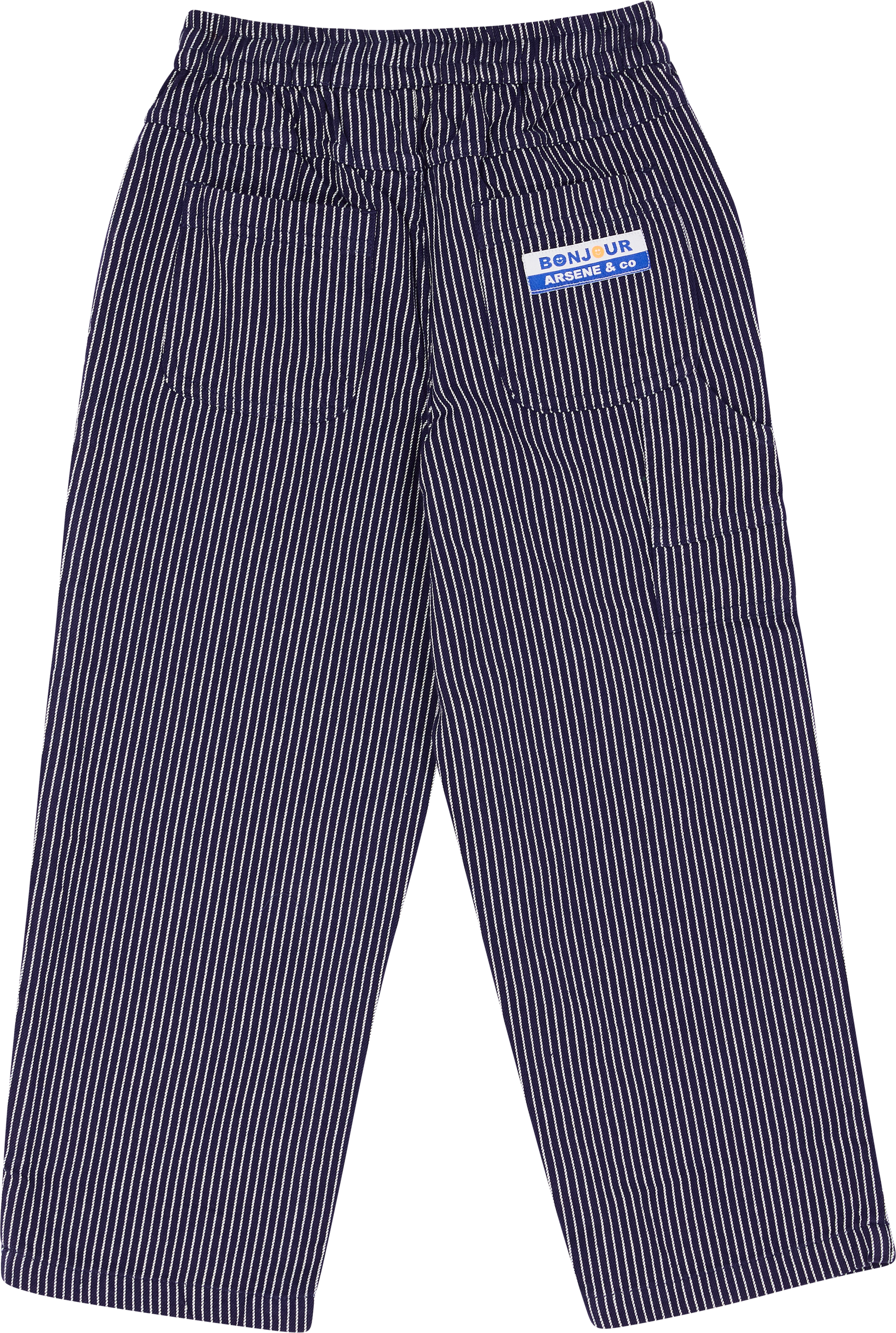 Arsène et les pipelettes Navy blue striped trousers – UNGER.DE
