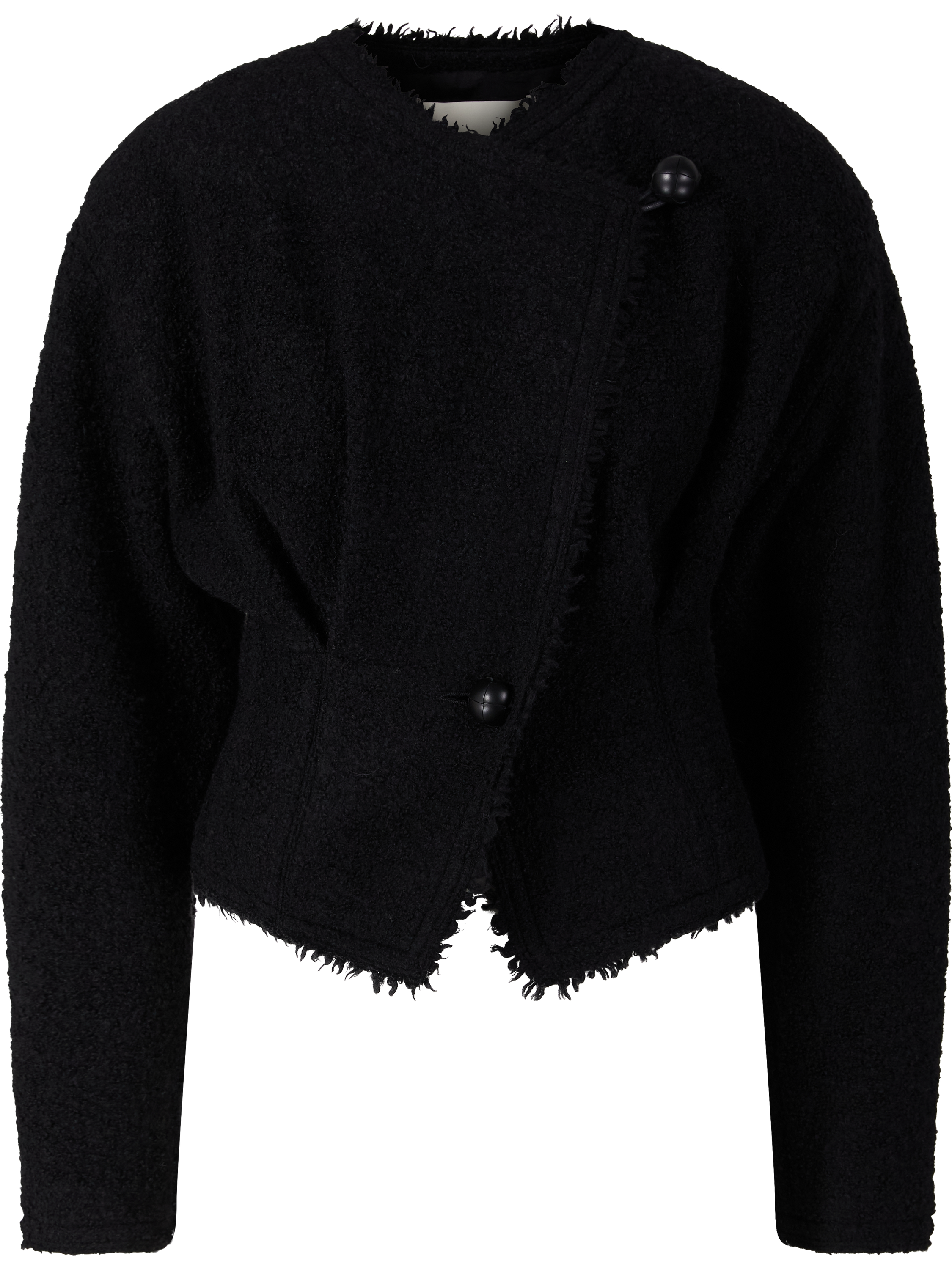Bouclé-Jacke 'Suna' Schwarz