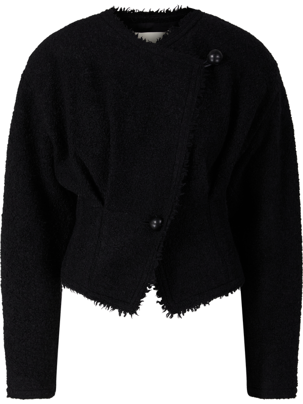 'Suna' Bouclé Jacket – Black