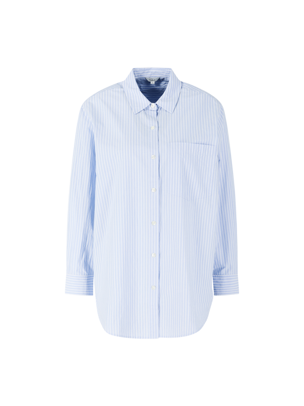 Gestreiftes Hemd 'Elsa' Hellblau