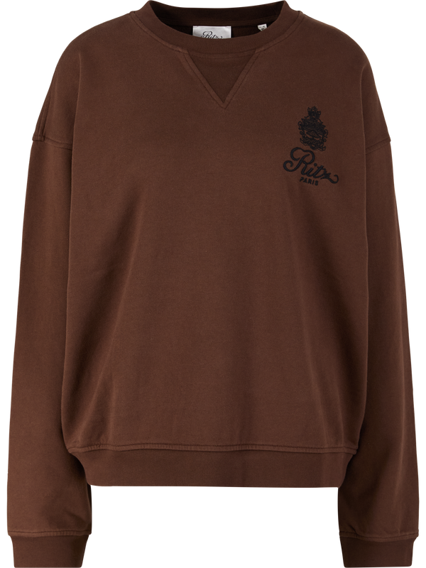 'Frame x Ritz Paris' Unisex Brown Sweatshirt