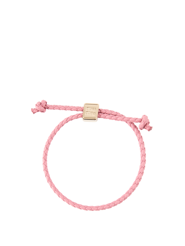 Armband aus Lammleder Rosé
